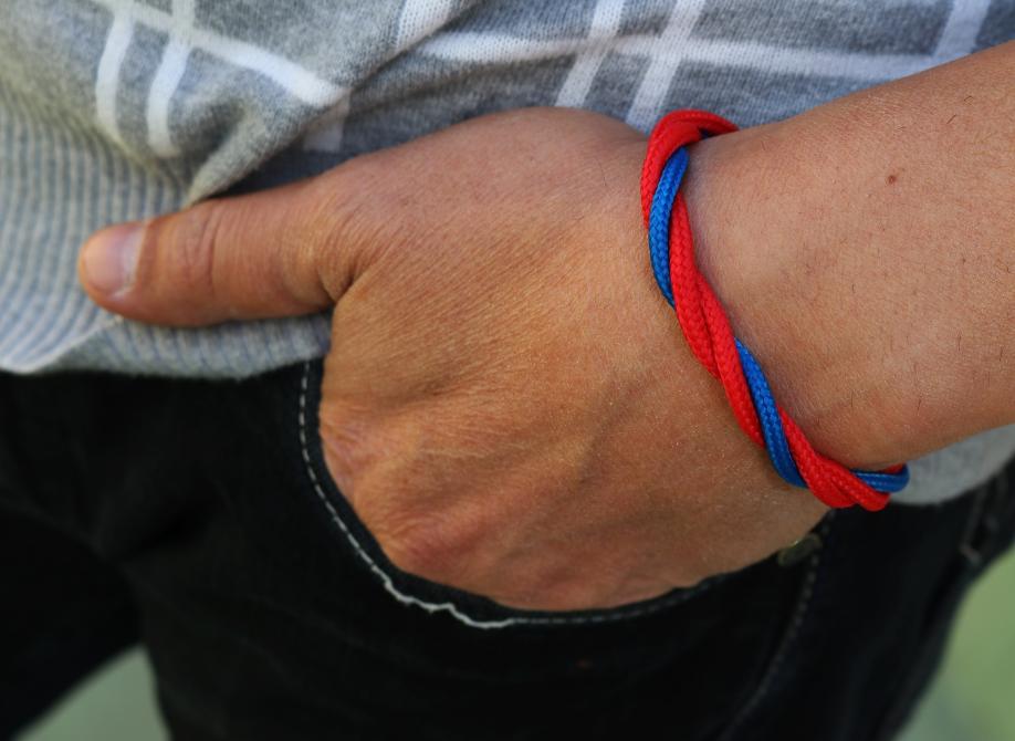 bracciali rosso blu