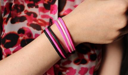 bracciali in rosa pni e go